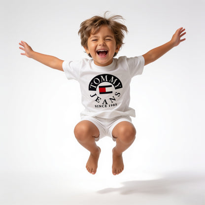 Tommy Varsity White Tee