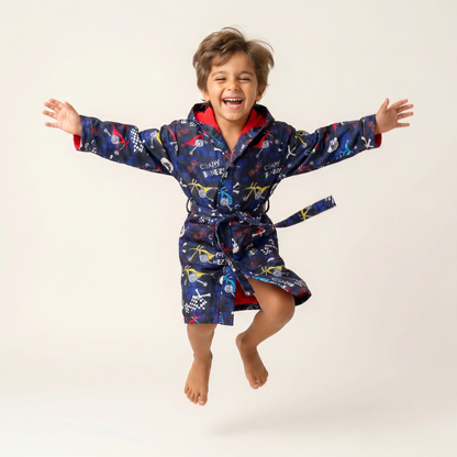 Speed Racer Navy Beach Robe