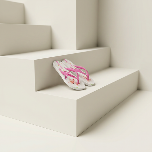 LAVA Flamingo Hibiscus Active Slippers