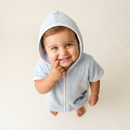 Little Whale Towel Poncho