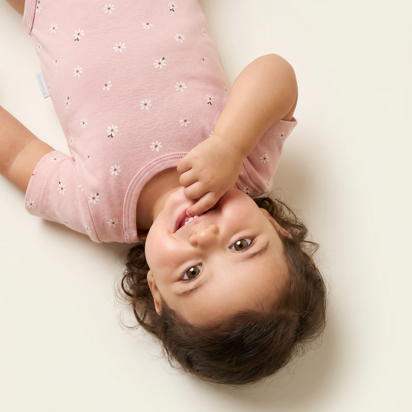 Blush Daisy Field Soft Cotton Bodysuit