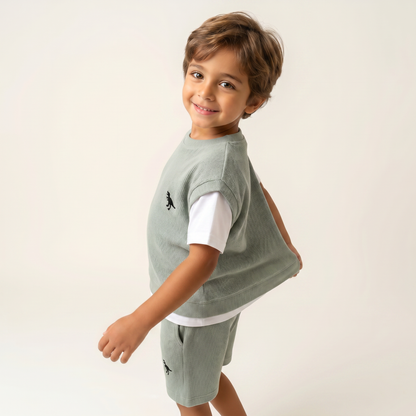 Sage Minimalist Layered Set