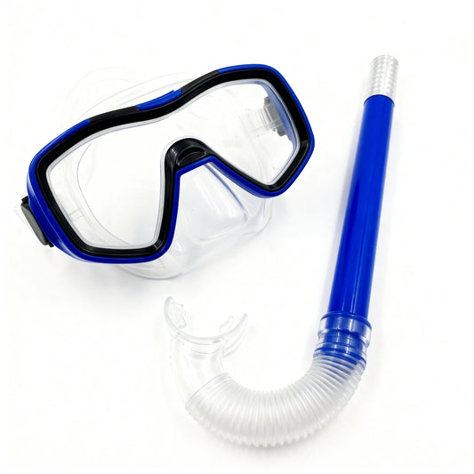 Goggles with breathing tube