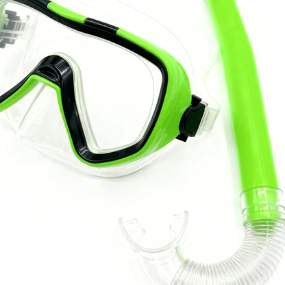 Goggles with breathing tube
