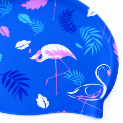 Premium Flamingo Tropical Swim Cap