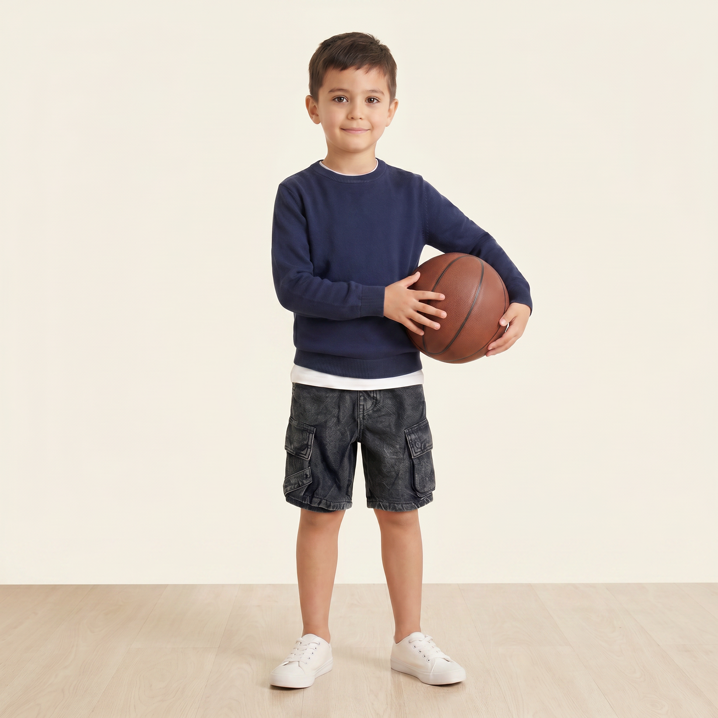 Midnight Charcoal Cargo Explorer Shorts