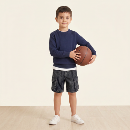 Midnight Charcoal Cargo Explorer Shorts