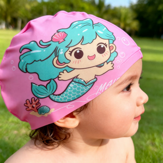 Silicone Mermaid Swimming Cap