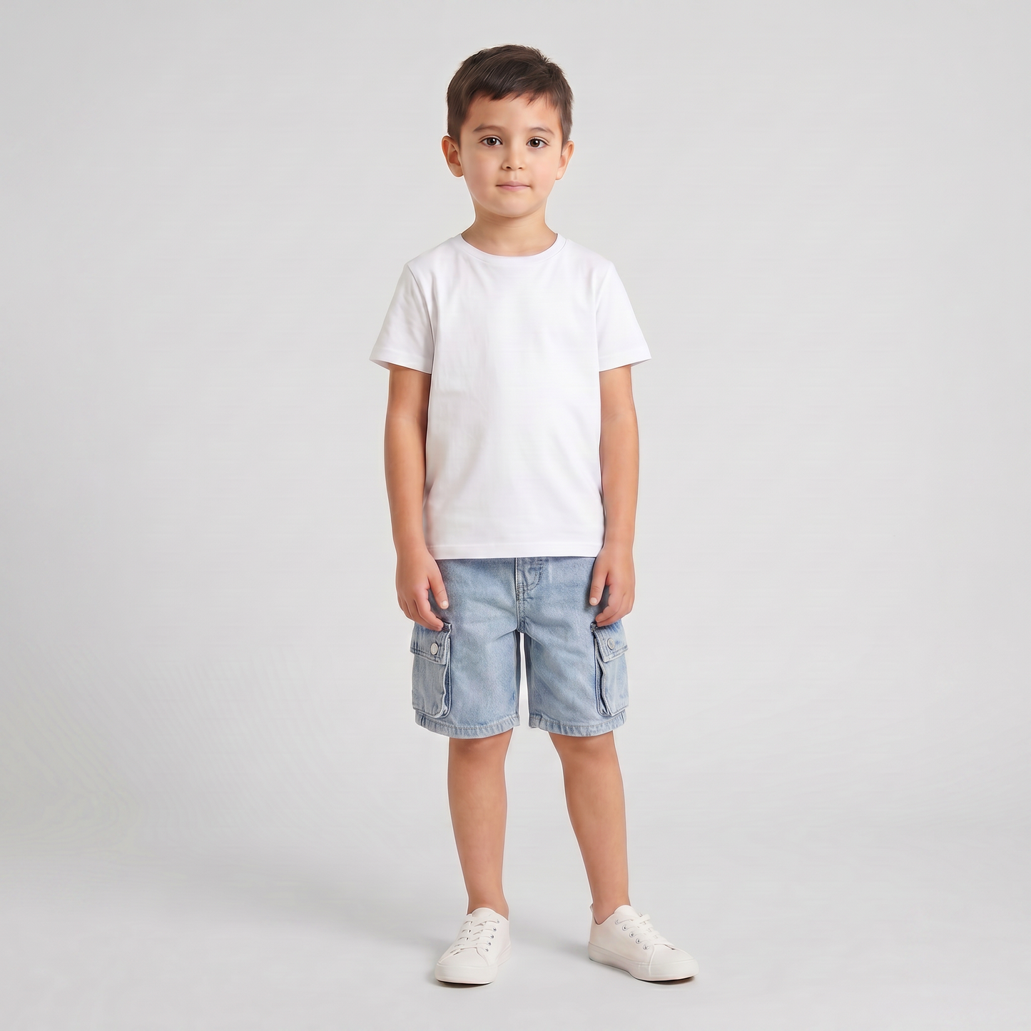 Sky Blue Cargo Explorer Shorts