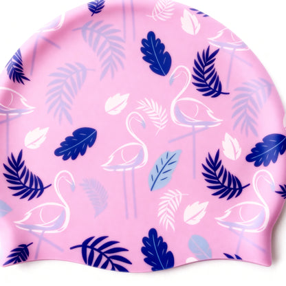 Premium Flamingo Tropical Swim Cap