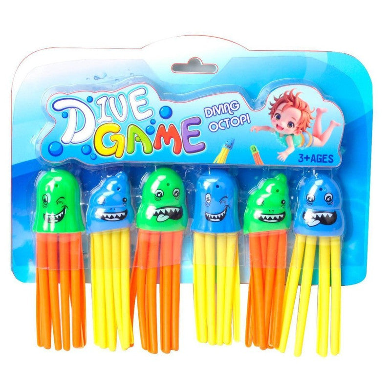 Diving Speedy Squid Toys 6Pcs