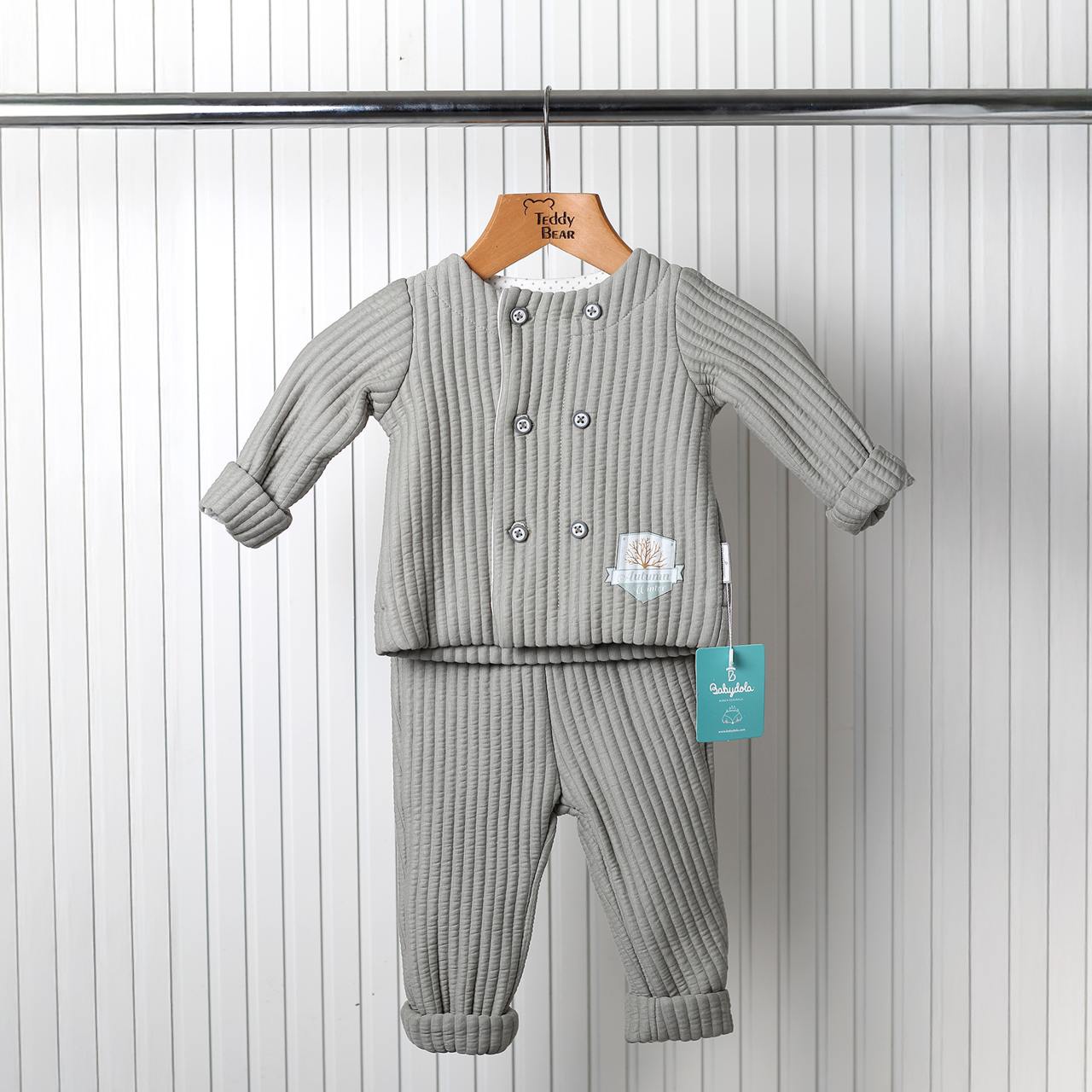 Teddy bear Beautiful grey Boys 2 piece set