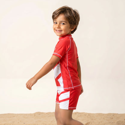 Sporty Two-Piece Swim Set
