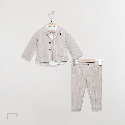 Boys Fashion Suit Shirt Vest Pants Bow Tie